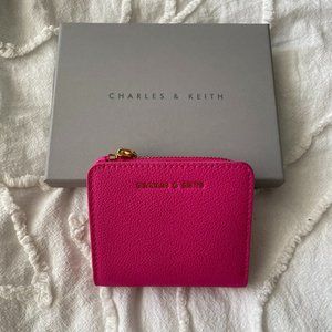 CHARLES & KEITH Snap Button Mini Short Wallet
